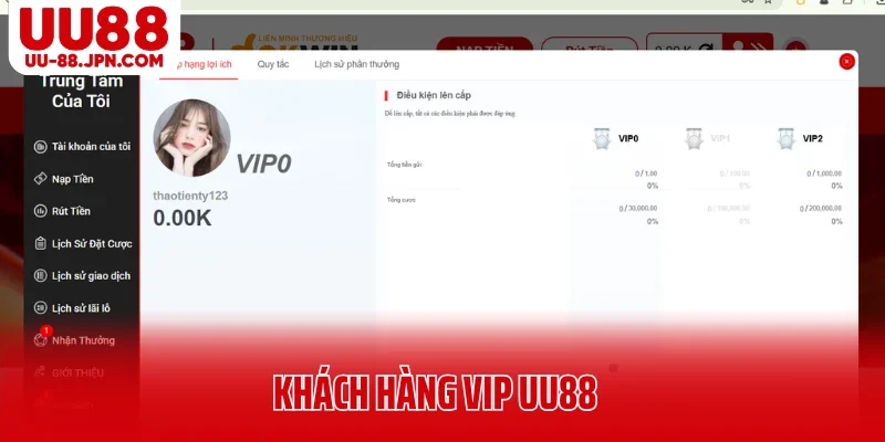 Khách Hàng VIP UU88 Hưởng Đặc Quyền Khủng Có 102